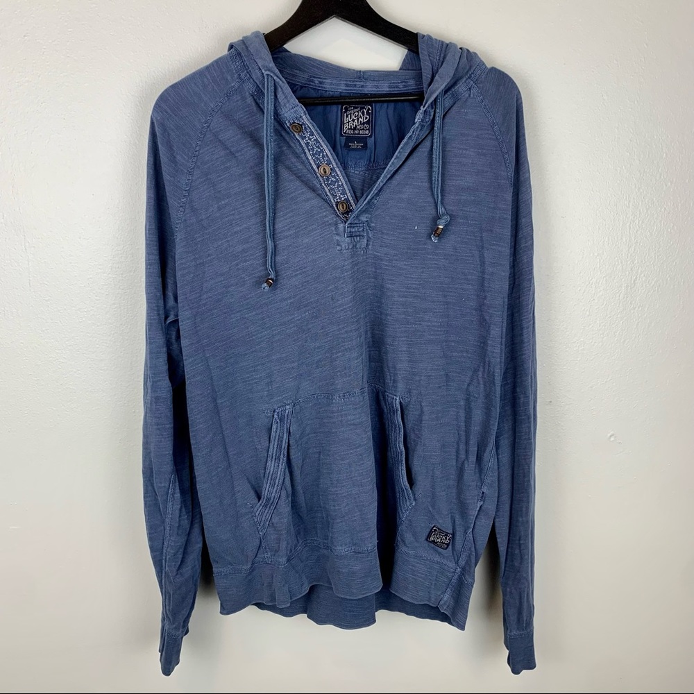The lucky brand blue hoodie